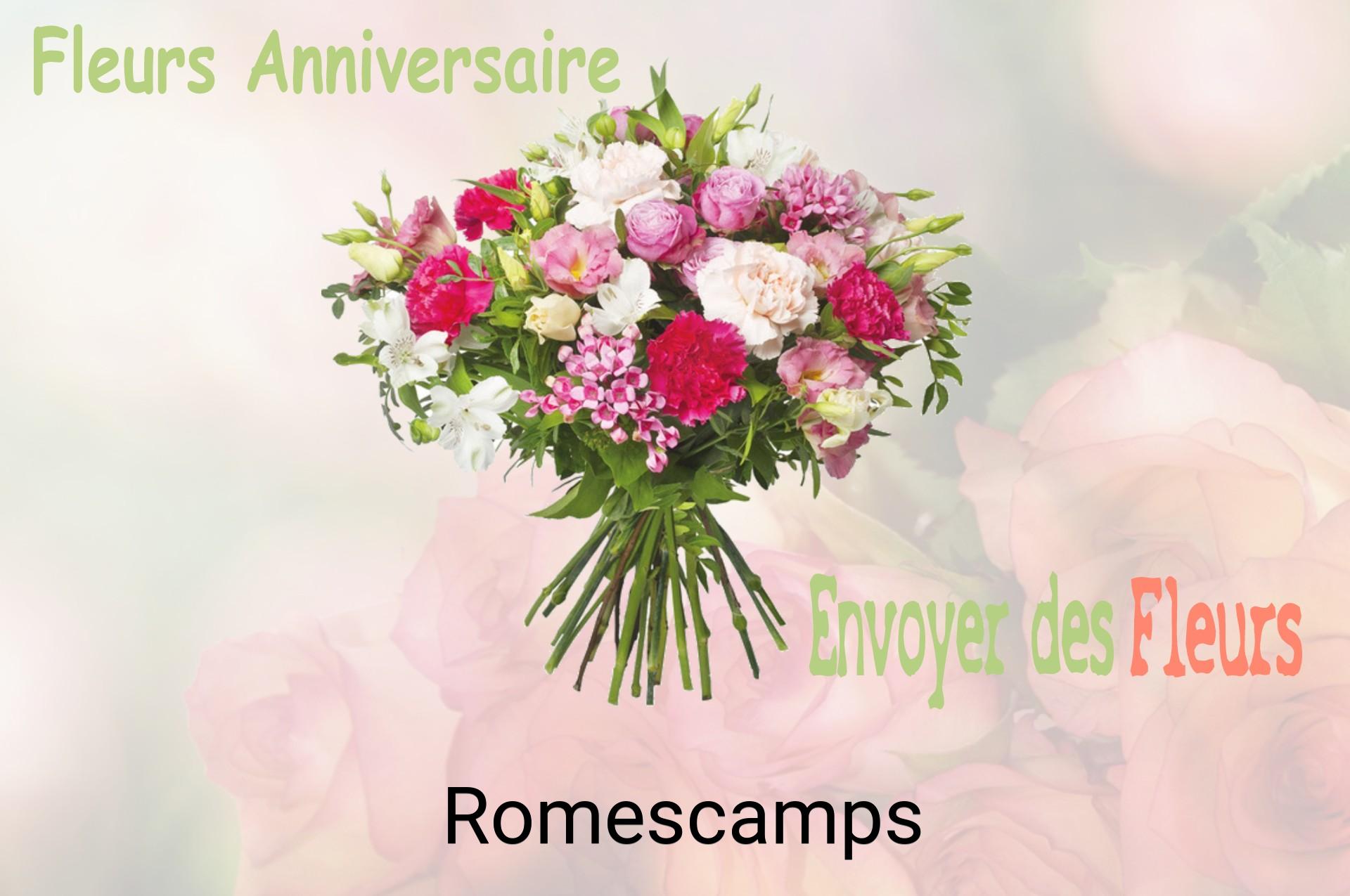 Bouquet de fleurs d’anniversaire livré à Romescamps